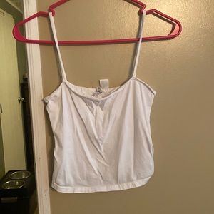 H&M White cropped tank. NWOT